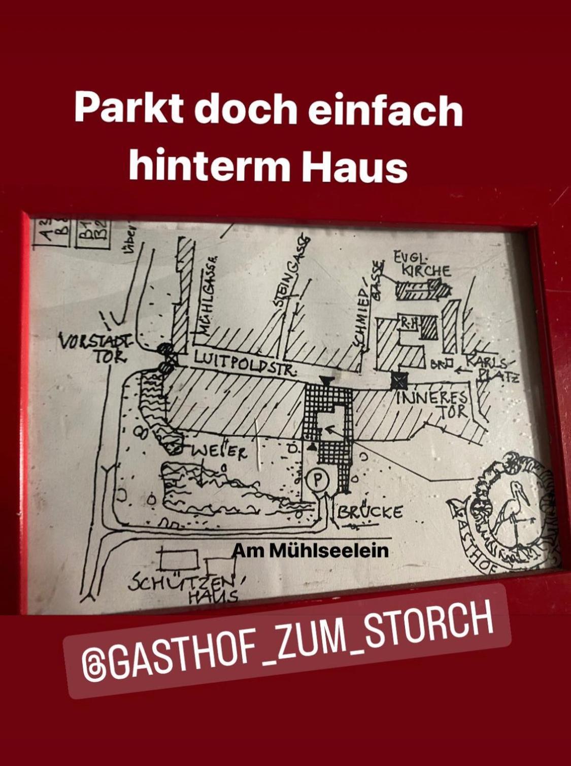 Gasthof Zum Storch Prichsenstadt Exteriér fotografie